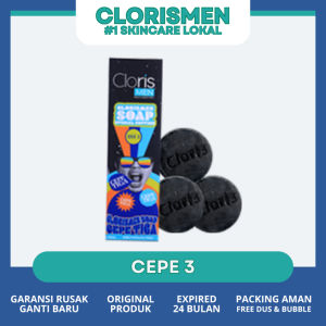 Clorismen Cloris Men Paket Lengkap Sabun Muka Pria Skincare Mencerahkan Wajah Kusam Atasi Jerawat