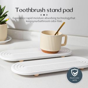 LETOY Non Slip Diatom Mud Sink Tray Diatomaceous Instant Dry Draining Board Odor-Free Molds Resistant Moisture Wicking Tray Kitchen Counter