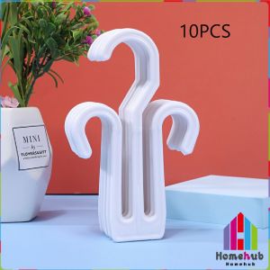Homehub 10pcs Shoes Drying Racks Multi-purpose Hanger Space Saving Slipper Double Hooks Supermarket Shelf