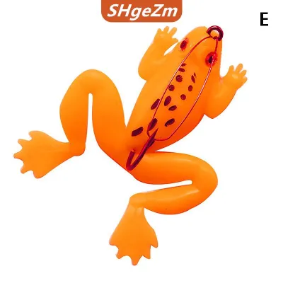 [COD] SHgeZm SPORTS 4.5g 6cm bền di động giống như thật mới cao su ếch Spinner chìm Bass Mồi Câu Cá mềm