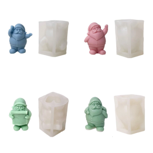 Easy Releases Santa Claus Mould Sturdy Silicone Christmas Crafting for Projects