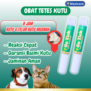 Obat Tetes Kutu Kucing Anjing Pembasmi Penghilang Kutu Anti Parasit Detick Revolution Terbukti Ampuh Furyou Clever solution Maxcat Olivecare Grooming Kucing