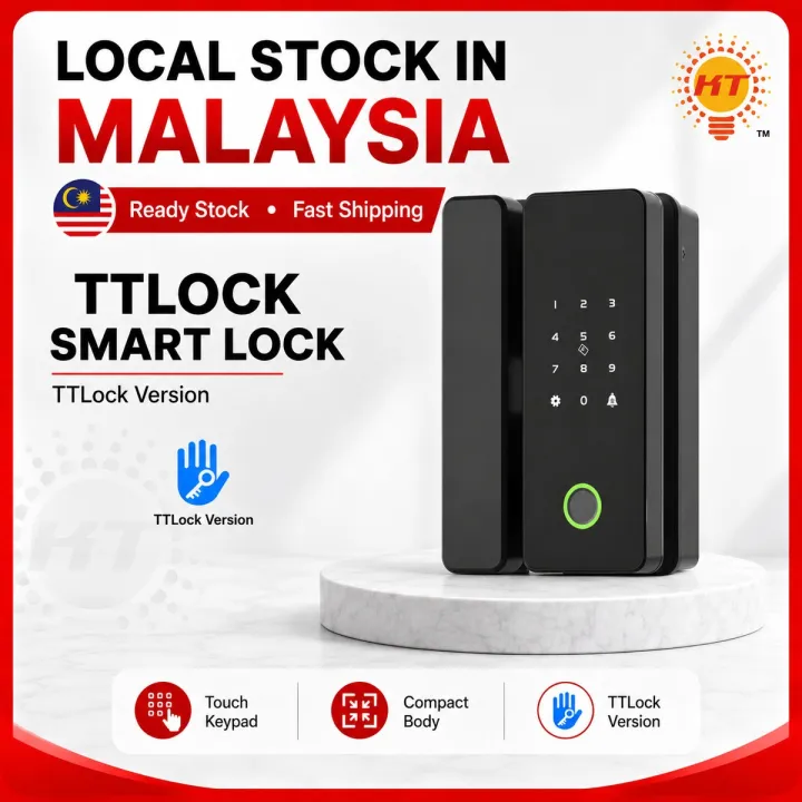 TTLock App Smart Glass Door Lock