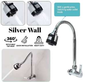 Universal Kitchen Faucets Sink Wall Mounted Flexible Single Cold Balcony Wash Tap