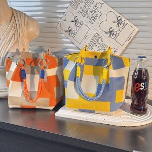 กระเป๋าสะพายข้าง ทนทาน บุคลิกภาพ แบบพกพา ความรู้สึกของศิลปะ รูปแบบการทอผ้า ทํางาน ความรู้สึกของแฟชั่น