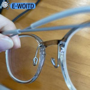 E-WOITD 5Pairs Eyeglasses Push In Silicone Air Chamber Nose Pad Super Soft Silicone Nose Pads For Optical Eyewear