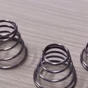 WH 0.4mm~0.9mm Tower Spring 304 Stainless Steel Conical Compression Springs Taper Pressure Spring Cone Compression Stainless Steel Taper Pressure 弹簧