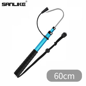 SANLIKE Fly Fishing Hook 60cm/90cm/120cm Telescopic Stainless Steel Fishing Tackle with String Aluminum Alloy