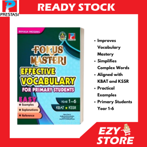 Buku Rujukan Bahasa Inggeris Fokus Masteri Effective Vocabulary For Primary Student Year 1 2 3 4 5 6