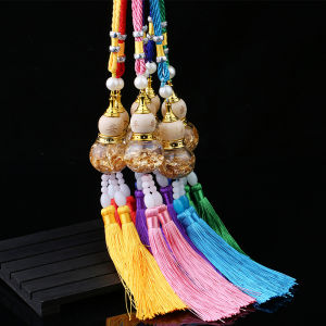 Follow Get New[Beautiful SS] จี้ทรงน้ำเต้าฟอยล์สีทองประดับขวดแก้วประดับภายในรถจี้ทรงน้ำเต้าสองชั้น