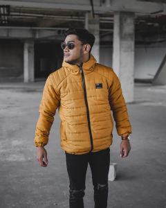 Jaket pria puffer gelembung black Parasut cowok hangat berkwalitas tebal musim dingin anti air anti angin distro BGSR