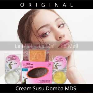 Cream Susu Domba Original BPOM Hologram MDS Satu Paket Ukuran Besar Krim Susu Domba Siang & Malam + Sabun Beauty Care