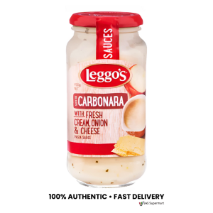 Leggos Carbonara Sauce with Fresh Cream Onion & Cheese 490g