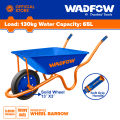 WADFOW Wheel Barrow 120KG Solid Wheel Garden Cart Wheelbarrow Garden Kartilya Utility Dump Cart Garden Tools WWB3F02 WHT. 