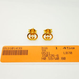 Yon Hing Subang Earrings Paku Fashion 1.45g Emas 916