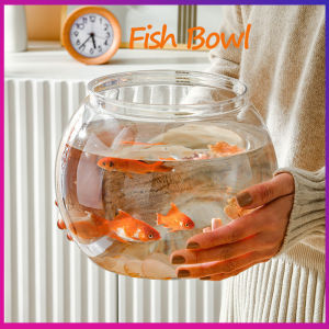 8 Sizes Transparent Fish Tank Plastic Round Durable Fish Bowl Desktop Aquarium Tanks