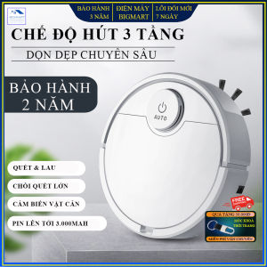 Robot hut bụi lau nhà tích hợp 2 trong 1 hỗ trợ cảm biến vật cản robot hút bụi thế hệ mới siêu mạnh mẽ bảo hành 2 năm lỗi 1 đổi 1 trong vòng 7 ngày