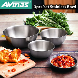 AVINAS Stainless Steel Bowls Salad Bowls Kitchen Food Mixing Bowls