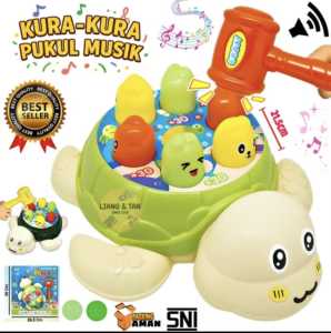 COD MAINAN ANAK KURA KURA PUKUL MUSIK MAINAN MUSIK KURA KURA PUKUL