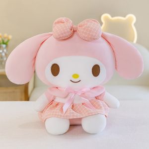35-38cm and 50cm Kawaii Kuromi Melody Cinnamoroll Plush Toy Stuffed Doll Cartoon Girl Soft Gift