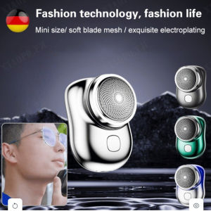 Waterproof Portable Electric Shaver Mens Mini Electric Razor For Type-C Rechargeable Flawless Facial Epilator