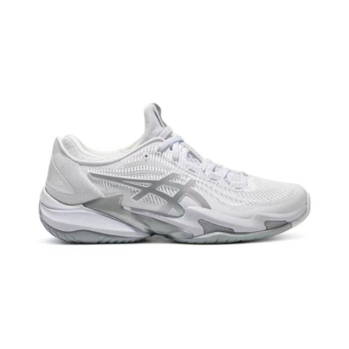 ASICS Court FF 3 Professional Low Cut Tennis Shoe White Grey 100