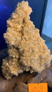 Bụi đá Thạch Anh vàng Citrine tự nhiên năng lượng phong thủy tài lộc lắp lánh mã 469