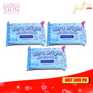 Hikari Skin Essentials Ultra Bright Miracle Soap with Niacinamide Alpha Arbutin and Licorice