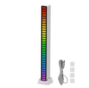 LAMPU SOUND BAR SPECTRUM RGB LED SENSOR SUARA RHYTHM USB INDICATOR CONTROL MEJA HIAS