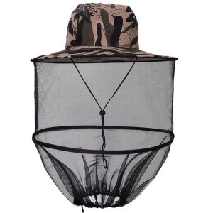 SCXXCXVVBB ชุดกีฬา เสื้อผ้าตกปลา หมวก ป้องกันรังสีอัลตราไวโอเลต ป้องกันยุง หมวกลายพราง หมวกตกปลา หมวกตาข่าย หมวกกันยุง หมวกเลี้ยงผึ้ง