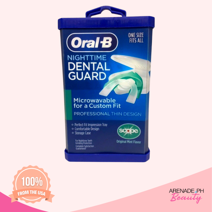 Oral-B Nighttime Dental Guard Microwavable For A Custom Fit Mint Flavor ...