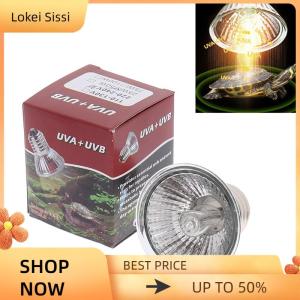 Lokei 25 50 75W UVA+UVB 3.0 Reptile Lamp Bulb Turtle Basking UV Light Bulbs Heating Lamp Temperature Controller