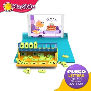 PlayShifu Plugo Letters - English Word Building with Phonics & Stories Age 4-10 | Interactive Vocabulary Games | STEM Toy (works with iPads iPhones Samsung tables/phones Fire tables)