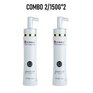 Renhe Ingenuity Combo 2 Kem Đánh Răng Làm Sạch Làm Thơm Khoang Miệng Loại Bỏ Mảng Bám & Vết ố Răng 150g/tuýp