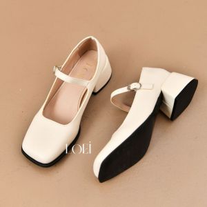 LOEI Brenda Sepatu Hak Tahu Fashion Wanita Heels Kantor Polos Terbaru 0062