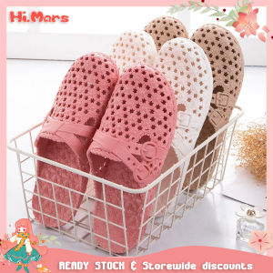 Hi.Mars Fashion Soft Slippers for Women Hollow Out Casual Flat Sandals Non-slip Female House Slides