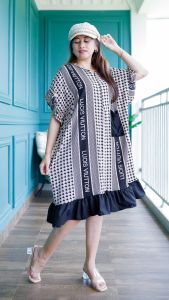 GALERI Daster Viral Selutut/ Daster Pendek Jumbo Daster Agnia Ruffle termurah