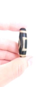 Heaven and Earth Dzi Bead Tibetan Natural Agate Pendant