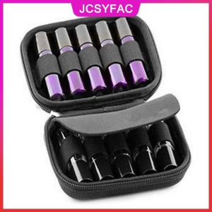 JCSYFAC 10 Khe Cắm 10Ml-15Ml Phổ Tinh Dầu Lưu Trữ Túi Hương Thơm Chai Dầu Tổ Chức Du Lịch Mang Xách Tay EVA Hộp Trang Điểm Trường Hợp