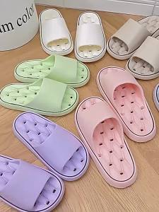 Gửi hàng từ Trung Quốc [2025] Dép mới cho sử dụng tại nhà dép tắm không trượt mùa hè cho phụ nữ dép thoát nước cho nam dép khách sạn đế dày 042