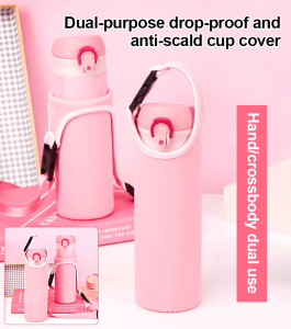 H Universal thermos cup portable water cup cover ulated handbag student glass cup