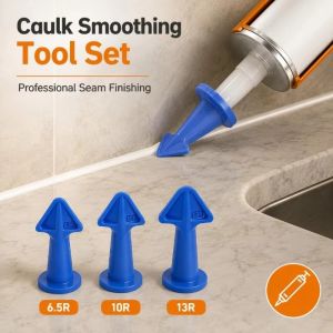 MAKERVY Multi-Purpose Sealant Nozzle Scraper Dirt Spatula Design Radius Edge Grout Finishing Kit Practical Caulking Smoother Tool Home Improvement