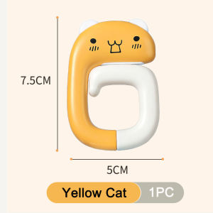 Foldable Cartoon Desk Hook Portable No Drilling Durable ABS Bag Hanger For School Office Home