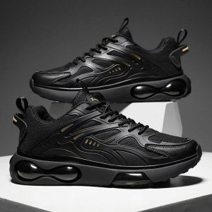 Tambay Mens Performance Shock Absorption Running Shoes Outdoor Breathable Hiking Shoes School Basketball Shoes For Men