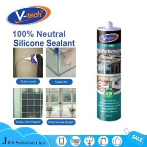 V-tech VT210 High Performance Silicone Sealant Weatherproof Sealant Green Product (Aquarium Sealant)