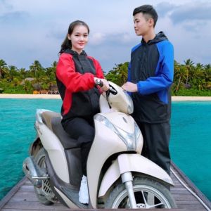 Bộ Quần Áo Mưa Gió Kháng Nước Chống Lạnh .Áo mưa bộ người lớn 1 người siêu chống thấm 2 lớp nam nữ