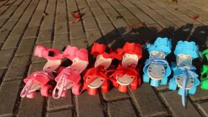 Kids Skating Shoes Adjustable Roller Skates Glowing Wheels Boys Girls Beginners 8 Years Old