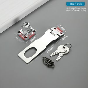 Ổ Khóa Cửa Tủ Bằng Hợp Kim Kẽm Chống Trộm Không Cần Đục Lỗ Tiện Dụng Cho Gia Đình/Văn Phòng LAZYL-Ổ Khóa Cửa-Ổ Khóa Cửa