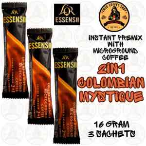 Lor Essenso Colombian Mystique 2-in-1 Coffee & Creamer Microground Coffee 16 Gram 20 Sticks