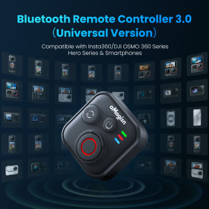 aMagisn Bluetooth Remote Control 3.0 Universal Wireless Shutter for Insta360 Go Ultra GoPro DJI for Action Cameras Accessories